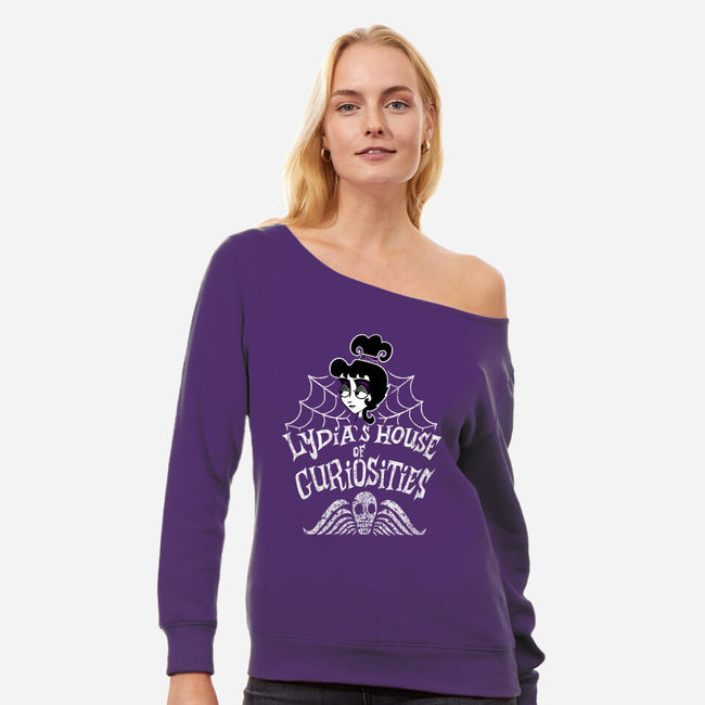 Lydia's House-Womens-Off Shoulder-Sweatshirt-SCelano Design