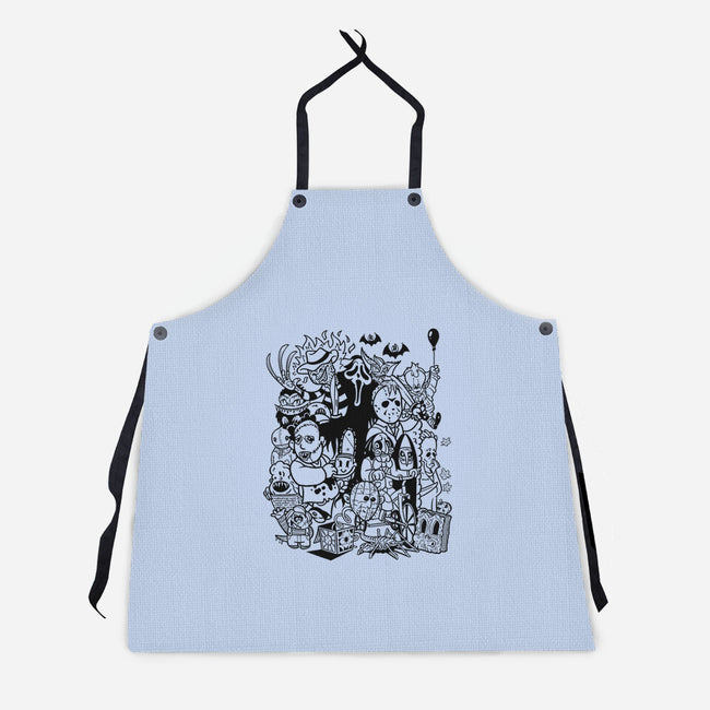 Nightmare Doodles-Unisex-Kitchen-Apron-Getsousa!