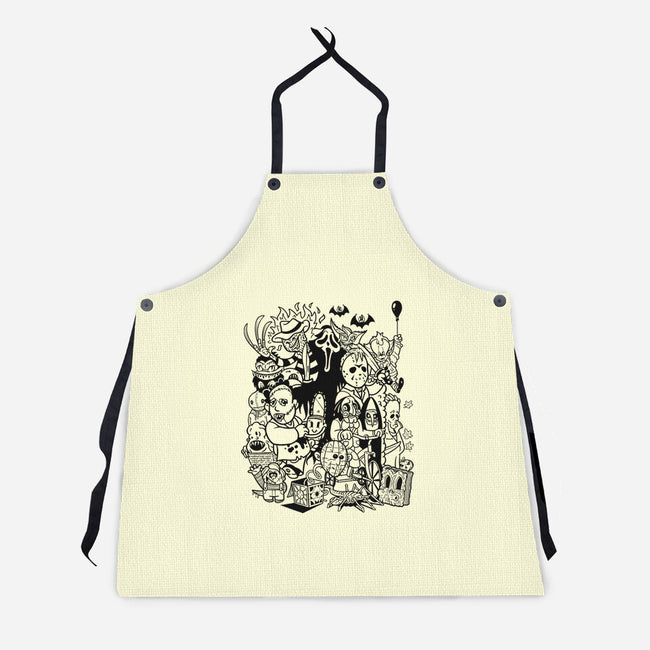 Nightmare Doodles-Unisex-Kitchen-Apron-Getsousa!