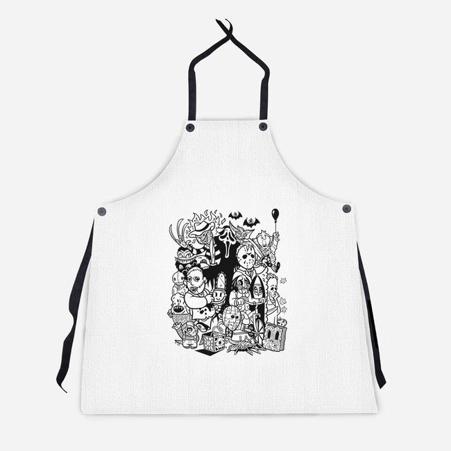 Nightmare Doodles-Unisex-Kitchen-Apron-Getsousa!