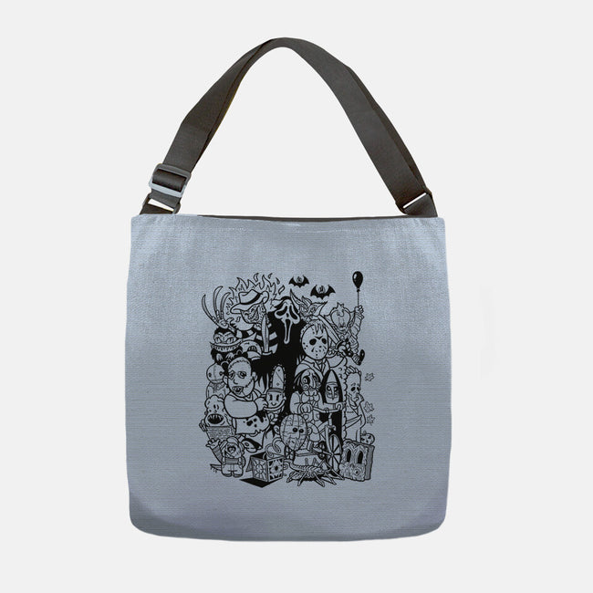 Nightmare Doodles-None-Adjustable Tote-Bag-Getsousa!