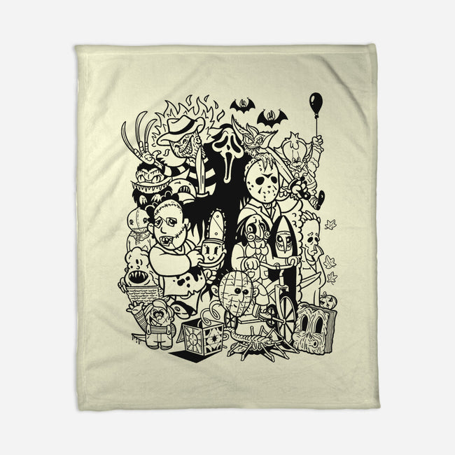 Nightmare Doodles-None-Fleece-Blanket-Getsousa!