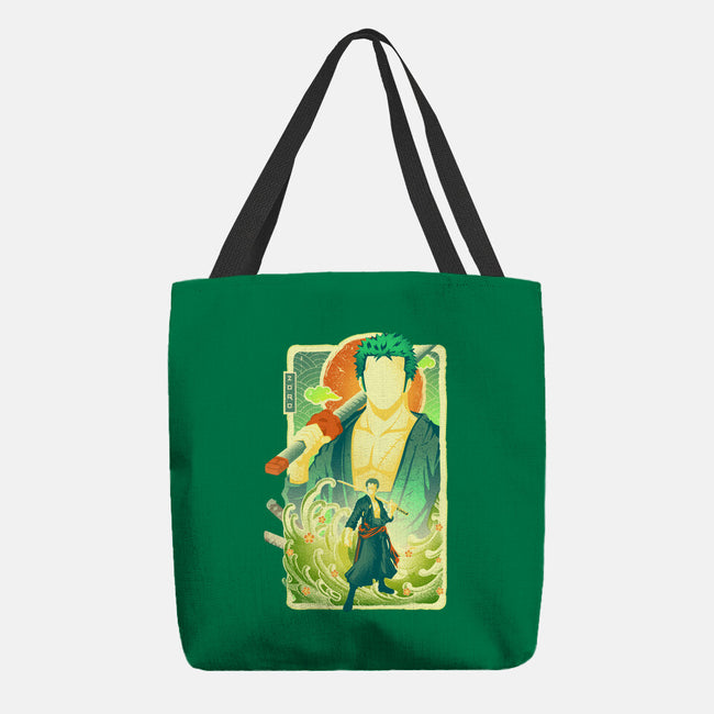 Great Wave Zoro-None-Basic Tote-Bag-hypertwenty