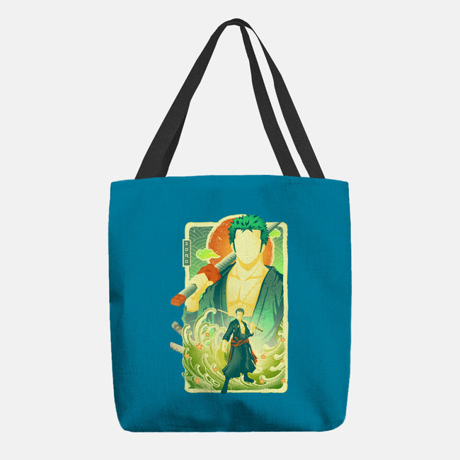 Great Wave Zoro-None-Basic Tote-Bag-hypertwenty