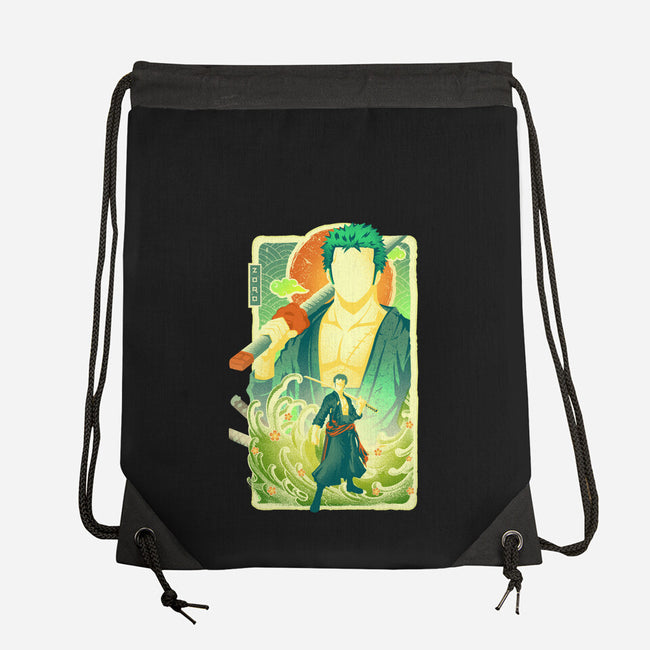 Great Wave Zoro-None-Drawstring-Bag-hypertwenty