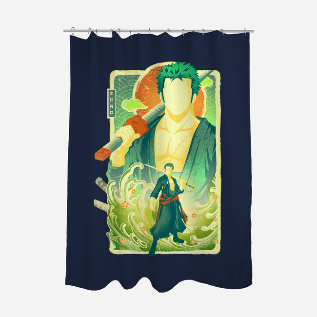 Great Wave Zoro-None-Polyester-Shower Curtain-hypertwenty