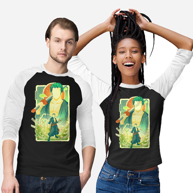 Great Wave Zoro-Unisex-Baseball-Tee-hypertwenty