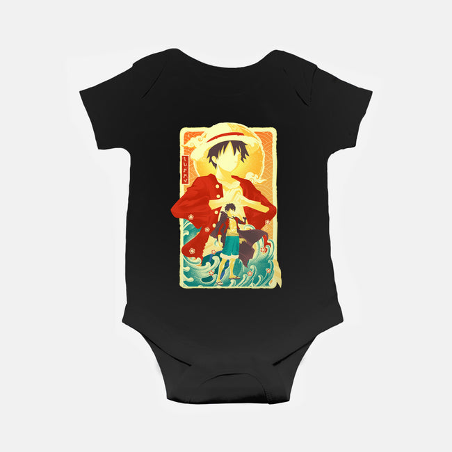 Great Wave Luffy-Baby-Basic-Onesie-hypertwenty