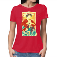 Great Wave Luffy-Womens-Basic-Tee-hypertwenty