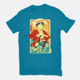 Great Wave Luffy-Womens-Fitted-Tee-hypertwenty