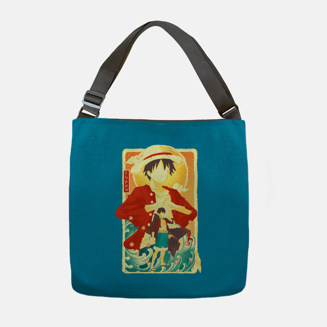 Great Wave Luffy-None-Adjustable Tote-Bag-hypertwenty