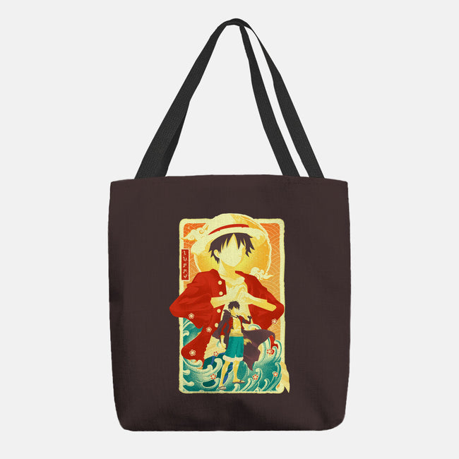 Great Wave Luffy-None-Basic Tote-Bag-hypertwenty