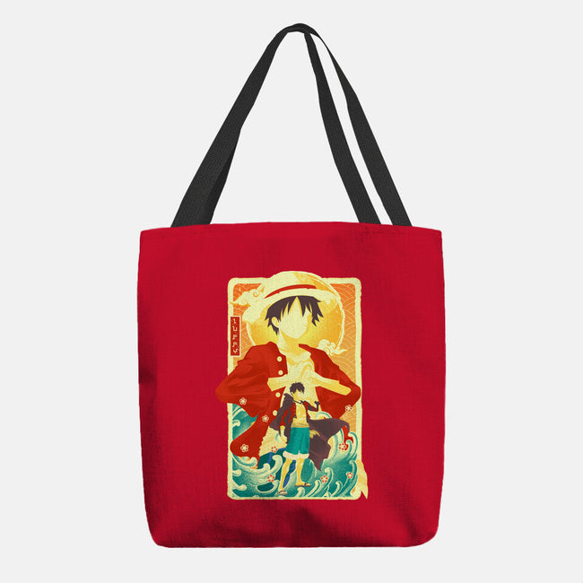 Great Wave Luffy-None-Basic Tote-Bag-hypertwenty