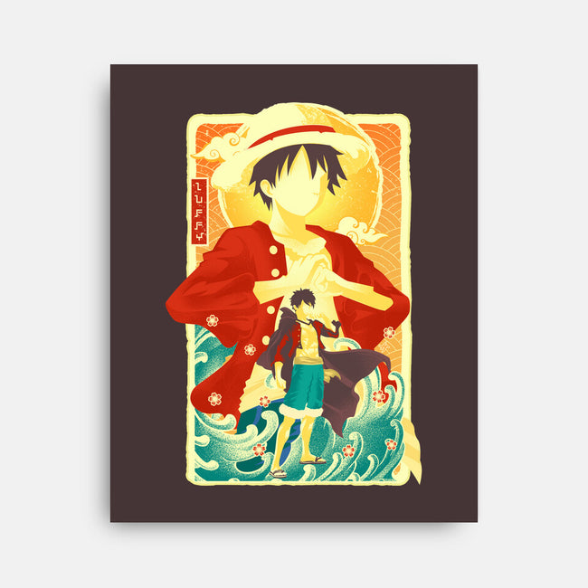 Great Wave Luffy-None-Stretched-Canvas-hypertwenty