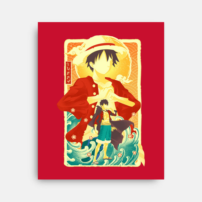 Great Wave Luffy-None-Stretched-Canvas-hypertwenty