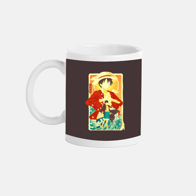 Great Wave Luffy-None-Mug-Drinkware-hypertwenty