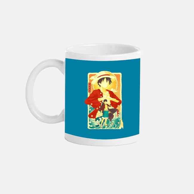 Great Wave Luffy-None-Mug-Drinkware-hypertwenty