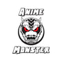 Anime Monster Logo-Womens-V-Neck-Tee-Anime Monster