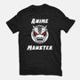 Anime Monster Logo-Womens-Fitted-Tee-Anime Monster