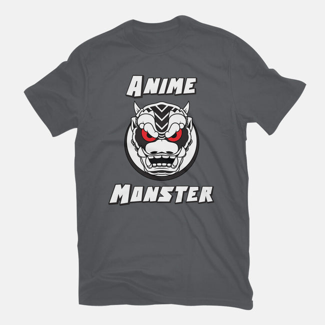 Anime Monster Logo-Mens-Heavyweight-Tee-Anime Monster