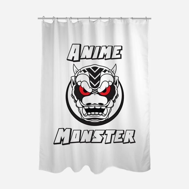 Anime Monster Logo-None-Polyester-Shower Curtain-Anime Monster