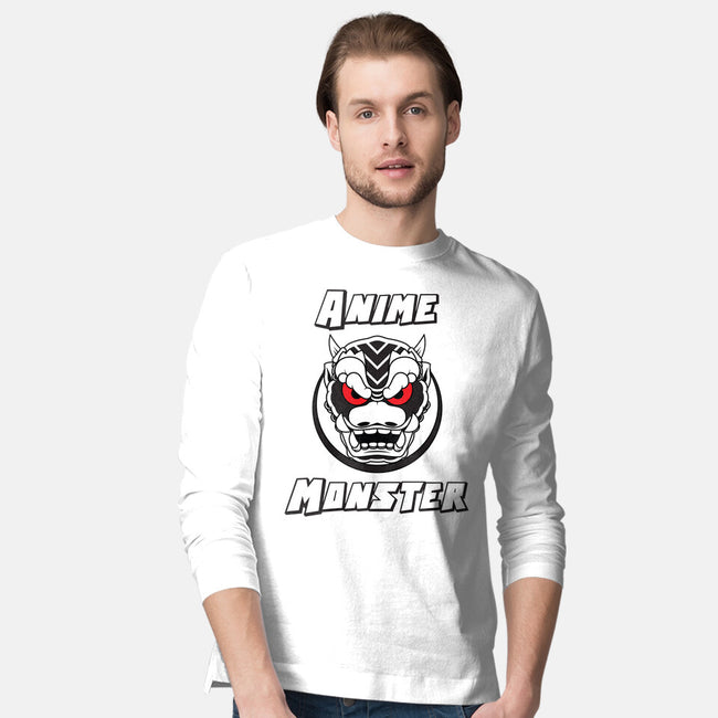 Anime Monster Logo-Mens-Long Sleeved-Tee-Anime Monster