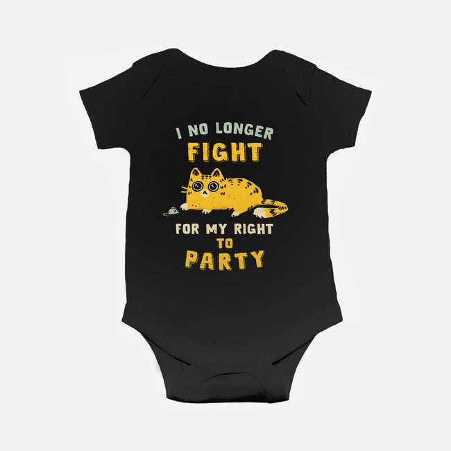 My Right To Party-Baby-Basic-Onesie-kg07