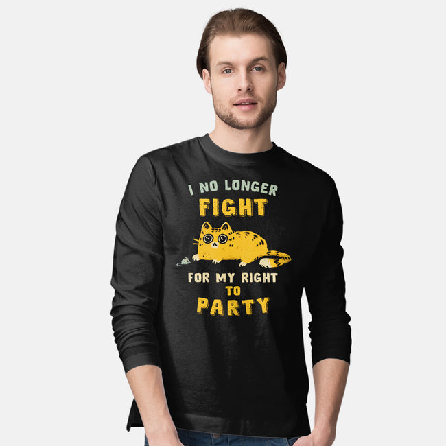 My Right To Party-Mens-Long Sleeved-Tee-kg07