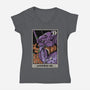 Eva Tarot Card-Womens-V-Neck-Tee-Hafaell