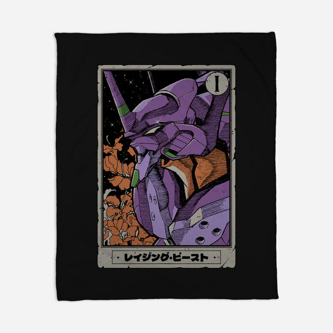 Eva Tarot Card-None-Fleece-Blanket-Hafaell