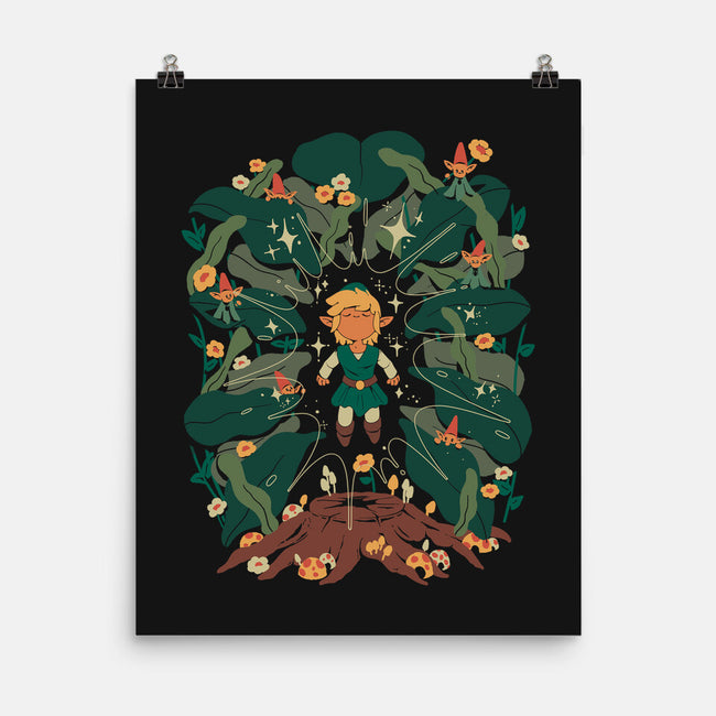 Minish Boy And Gnomes-None-Matte-Poster-ilustrata