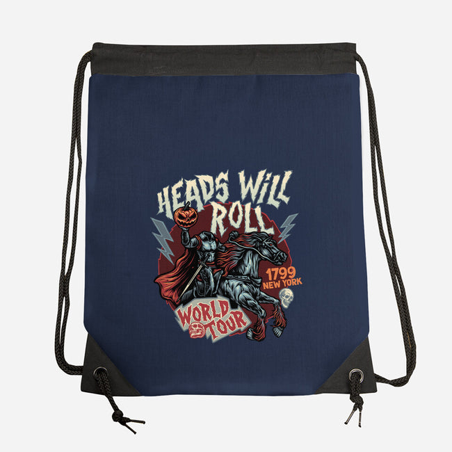 Heads Will Roll-None-Drawstring-Bag-glitchygorilla