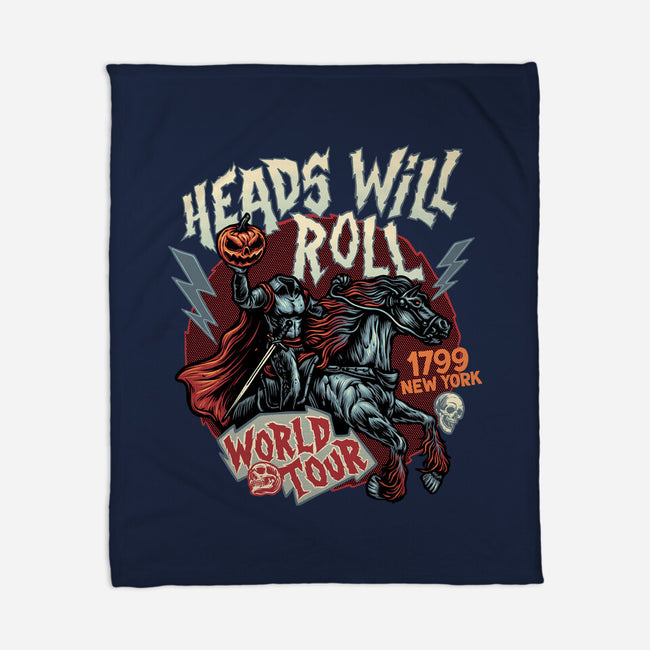 Heads Will Roll-None-Fleece-Blanket-glitchygorilla