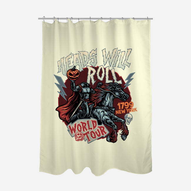 Heads Will Roll-None-Polyester-Shower Curtain-glitchygorilla