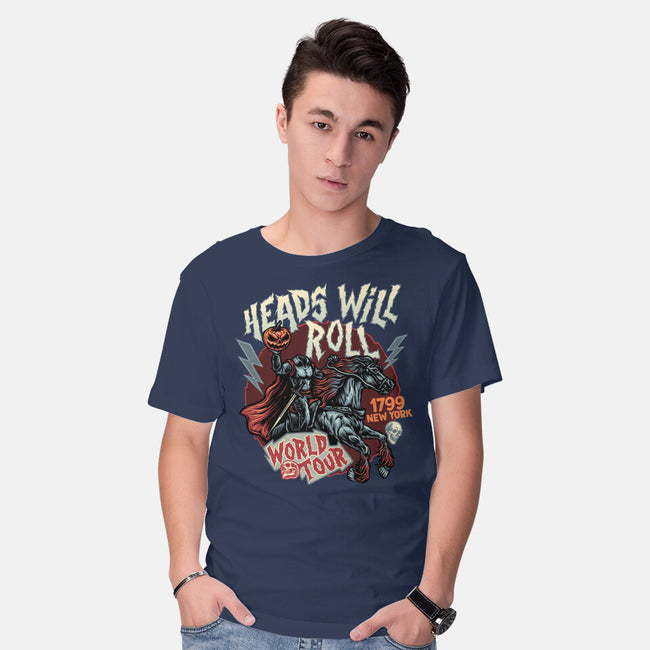 Heads Will Roll-Mens-Basic-Tee-glitchygorilla