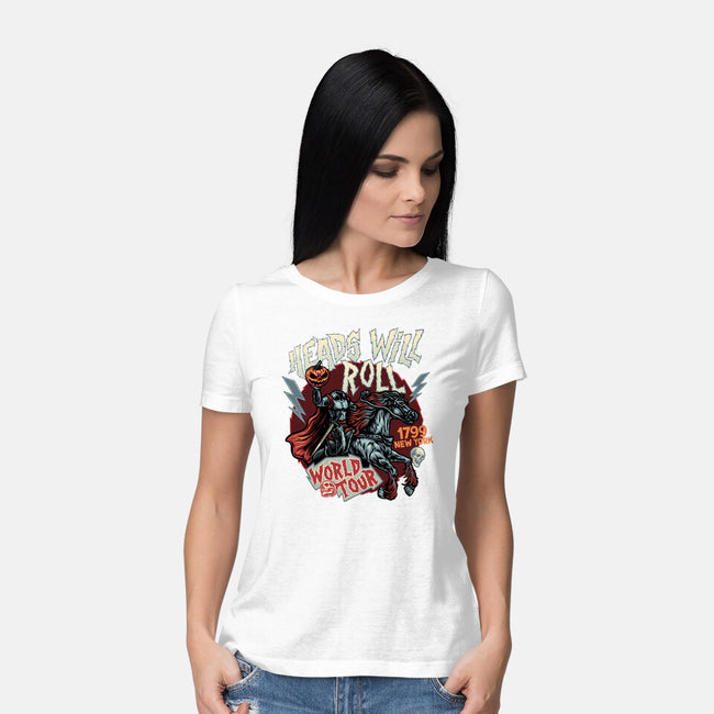 Heads Will Roll-Womens-Basic-Tee-glitchygorilla