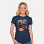 Heads Will Roll-Womens-Fitted-Tee-glitchygorilla