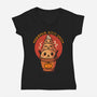 Pawmpkin Spice-Womens-V-Neck-Tee-erion_designs