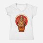 Pawmpkin Spice-Womens-V-Neck-Tee-erion_designs