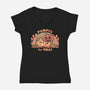 Pumped For Fall-Womens-V-Neck-Tee-TechraNova