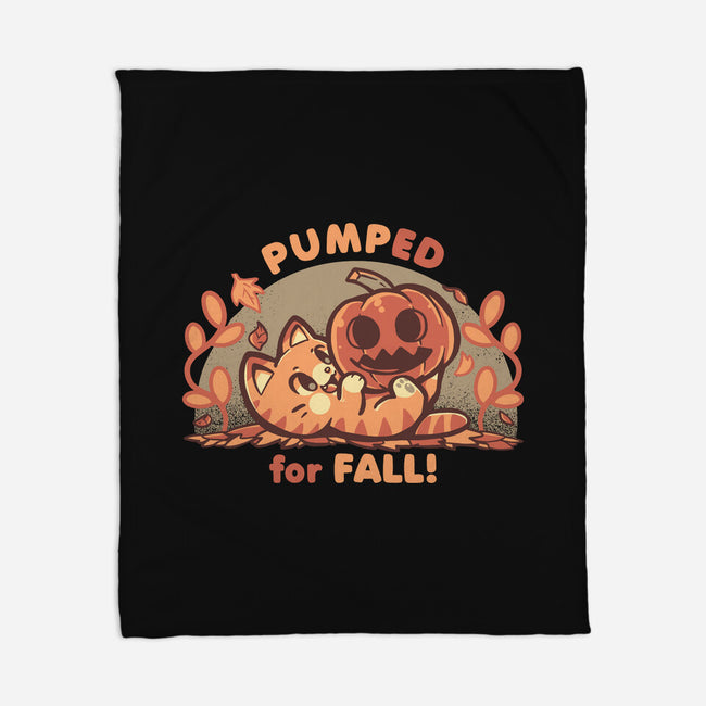 Pumped For Fall-None-Fleece-Blanket-TechraNova