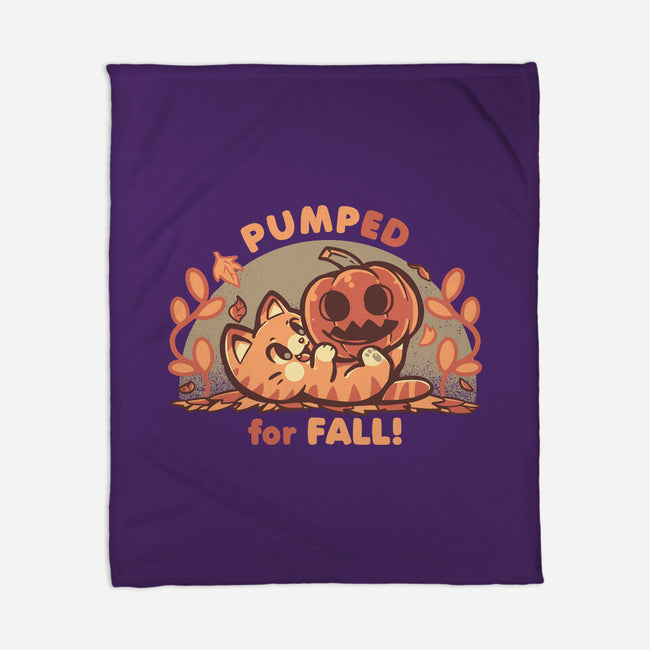 Pumped For Fall-None-Fleece-Blanket-TechraNova