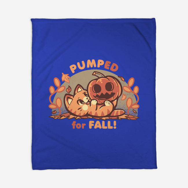 Pumped For Fall-None-Fleece-Blanket-TechraNova