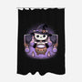 Spooky Witch Cat-None-Polyester-Shower Curtain-Astrobot Invention