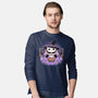 Spooky Witch Cat-Mens-Long Sleeved-Tee-Astrobot Invention