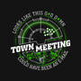 Town Meeting-None-Drawstring-Bag-rocketman_art