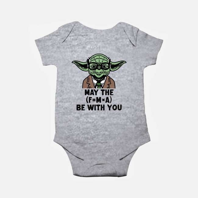 Jedi Math-Baby-Basic-Onesie-zachterrelldraws