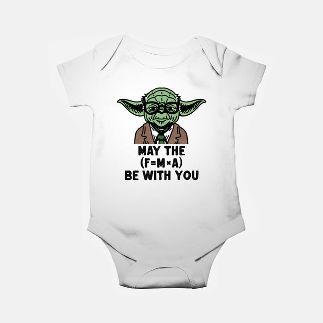 Jedi Math-Baby-Basic-Onesie-zachterrelldraws