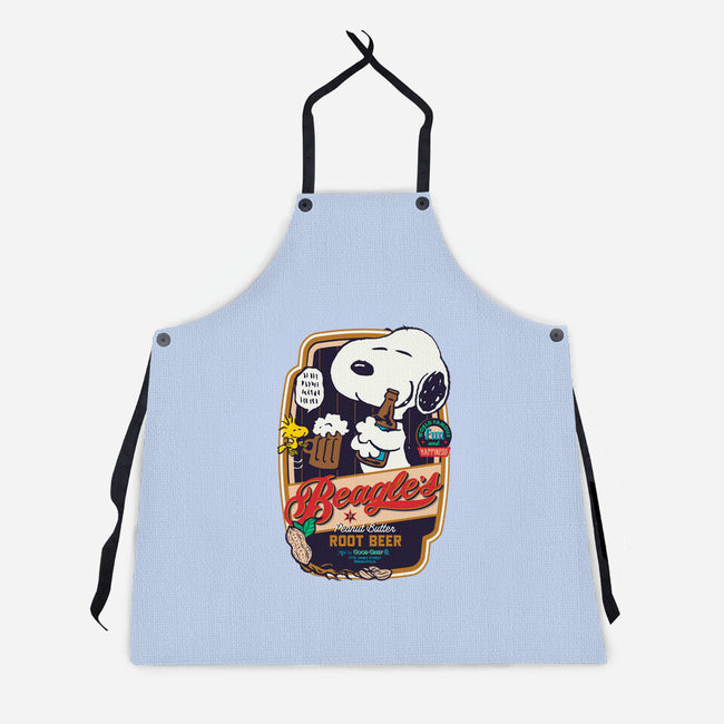 Beagle's Root Beer-Unisex-Kitchen-Apron-Arinesart