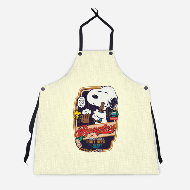 Beagle's Root Beer-Unisex-Kitchen-Apron-Arinesart